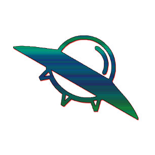 Alien UFO Ship Minimalist T-Shirt Sci-Fi Art