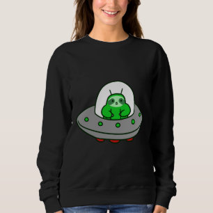 Alien Ufo Sloth Sweatshirt