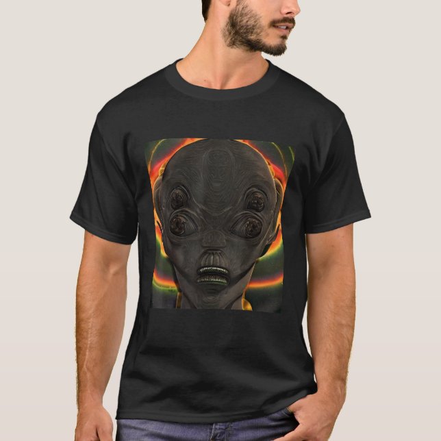 Alien UFO UAP 51 area grey out of this world creat T-Shirt (Front)