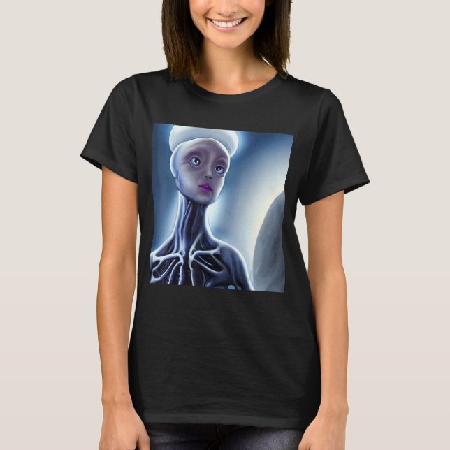 Alien UFO UAP 51 area grey out of this world creat T-Shirt (Front)