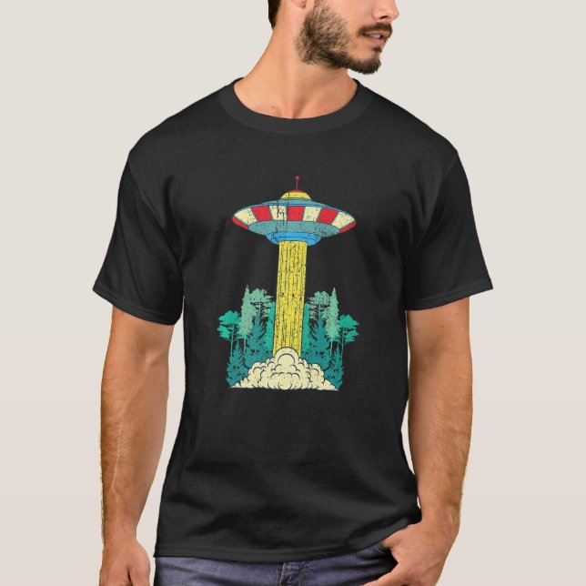 Alien Unidentified Flying Object Sci Fi Nature For T-Shirt (Front)