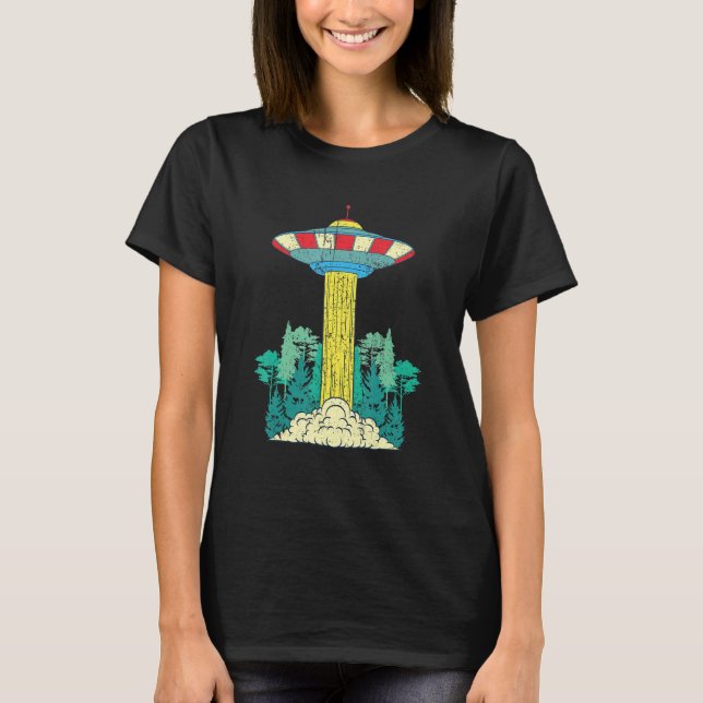 Alien Unidentified Flying Object Sci Fi Nature For T-Shirt (Front)