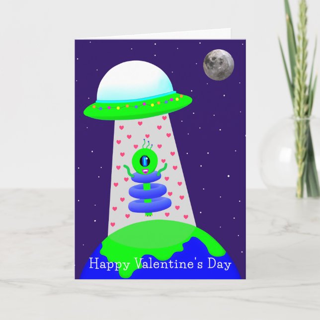Alien Valentine's Day card 2a by Jo Images (Front)