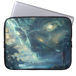 Alien Visitation Digital Art Laptop Sleeve