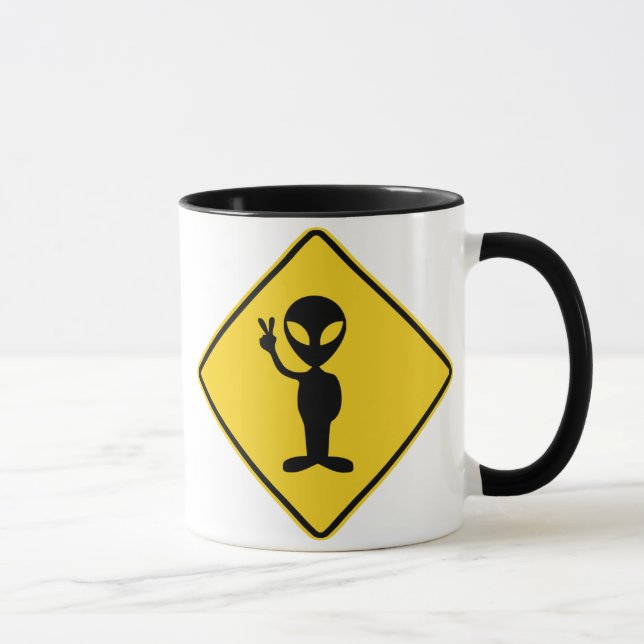 Alien Warning Mug (Right)