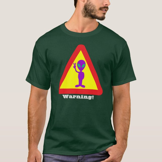Alien Warning T-Shirt (Front)