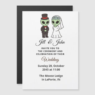 Alien Wedding Formal Ceremony Invitation