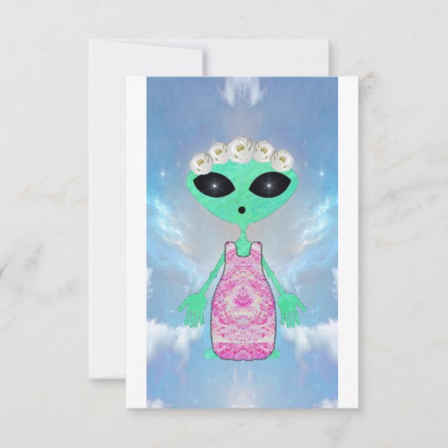 Alien Wedding Invitation  (Front)