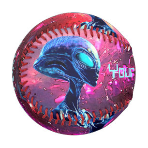 Alien Wisdom Psychedelic Scifi Art Baseball
