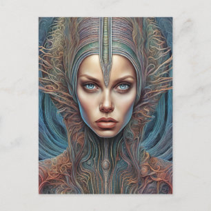 Alien Woman Postcard