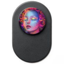 Alien Woman with Cosmic Hair 