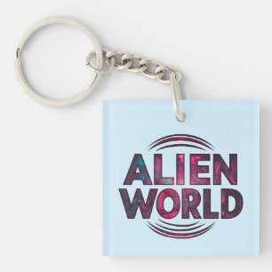 Alien World Key Ring