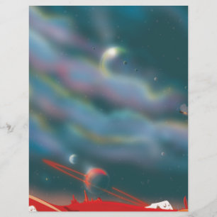 Alien world landscape