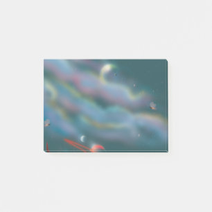 Alien world post-it notes