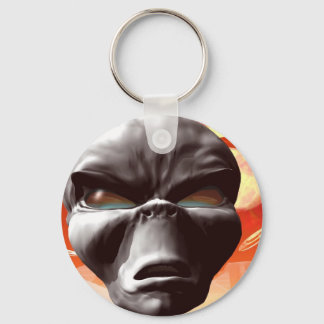 Alien World visited keychain