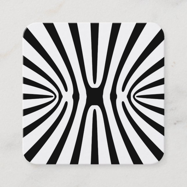 Alien Xebra Square Business Card (Front)