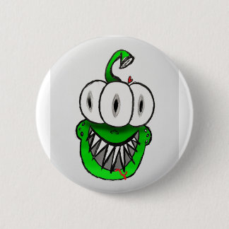 AlienHead 6 Cm Round Badge