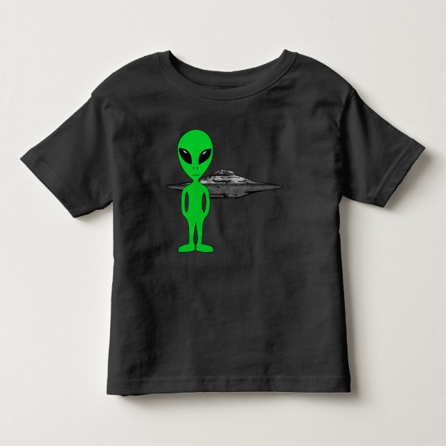 Aliens and UFOs Toddler T-Shirt (Front)