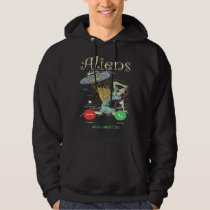 Aliens Are Calling Alien Alien Alien UFO Kids Hoodie