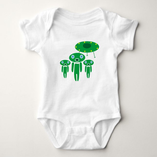 Aliens arrival baby bodysuit (Front)
