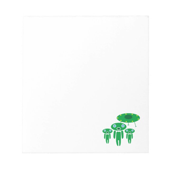 Aliens arrival notepad (Front)
