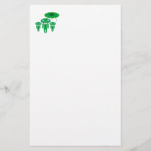 Aliens arrival stationery