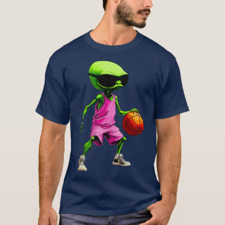 Aliens Basketball / Basketball player Alien T-Shir T-Shirt