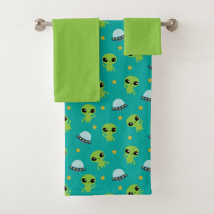 Aliens Bath Towel Set
