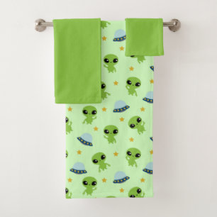 Aliens Bath Towel Set