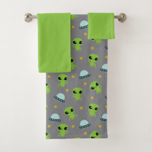 Aliens Bath Towel Set