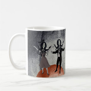 Aliens dance celebration coffee mug
