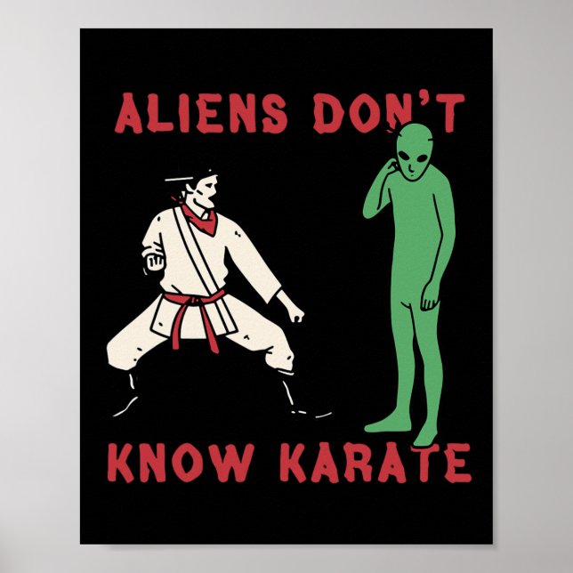 Aliens Don't Know Karate 4  Poster (Front)