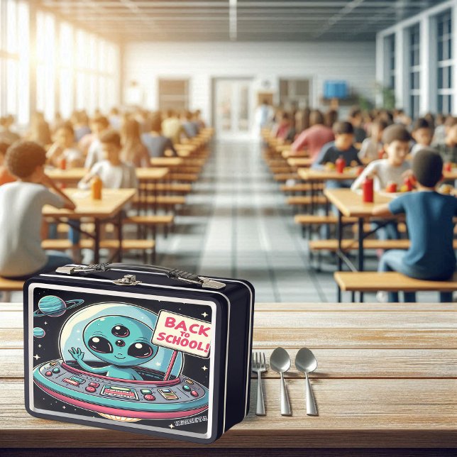 Alien's First Day of School Metal Lunch Box (Creator Uploaded)