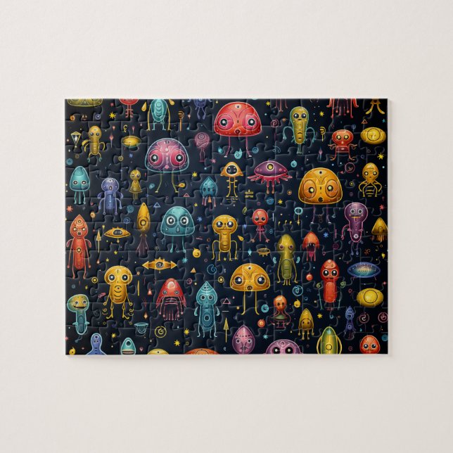 Aliens Fun Puzzle (Horizontal)