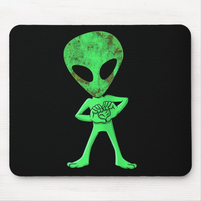 Aliens Funny Dance Challenge Boys Kids Halloween C Mouse Pad (Front)