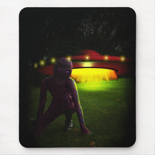 Aliens Have Landed Mousepad (Front)