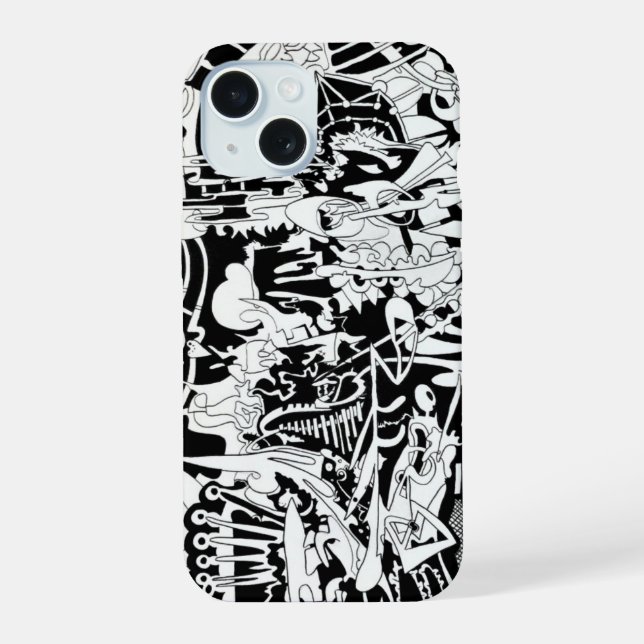 aliens iPhone 15 case (Back)