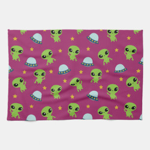 Aliens Kitchen Towel