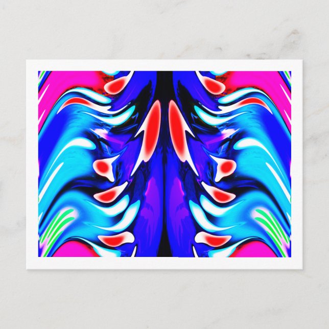 Aliens meeting art postcard (Front)