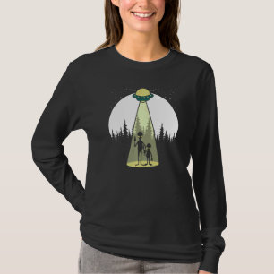 Aliens Moon & Trees Extraterrestrial Ufo Abduction T-Shirt
