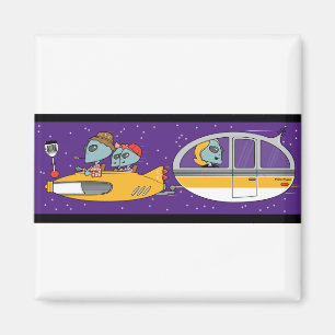Aliens On Vacation Magnet