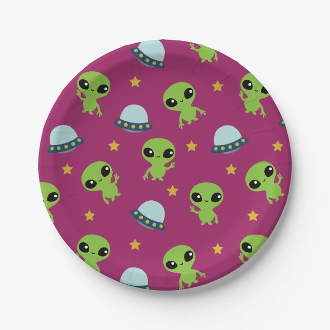 Aliens Paper Plates (Front)