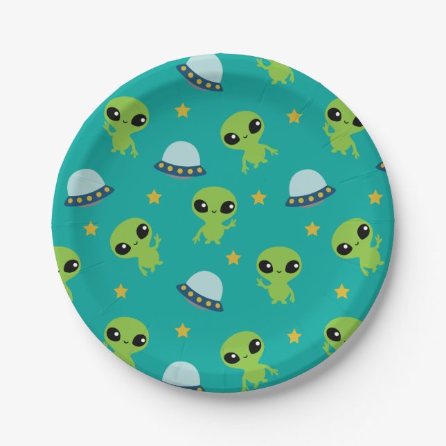Aliens Paper Plates (Front)
