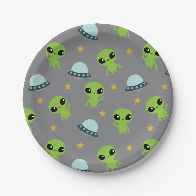 Aliens Paper Plates (Front)