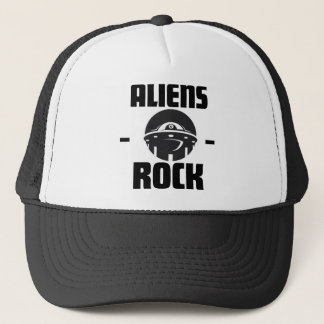 ALIENS ROCK TRUCKER HAT