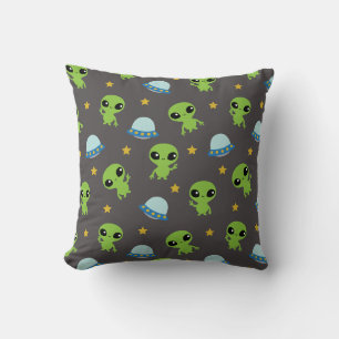 Aliens Throw Pillow