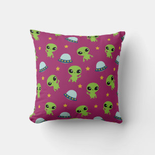 Aliens Throw Pillow