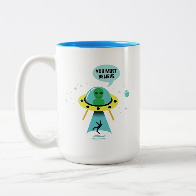 Aliens Two-Tone Coffee Mug (Left)