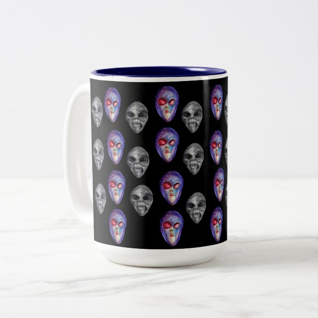 Aliens  Two-Tone coffee mug (Front Left)