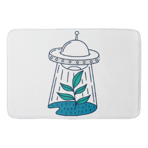 Aliens UFO Bath Mat